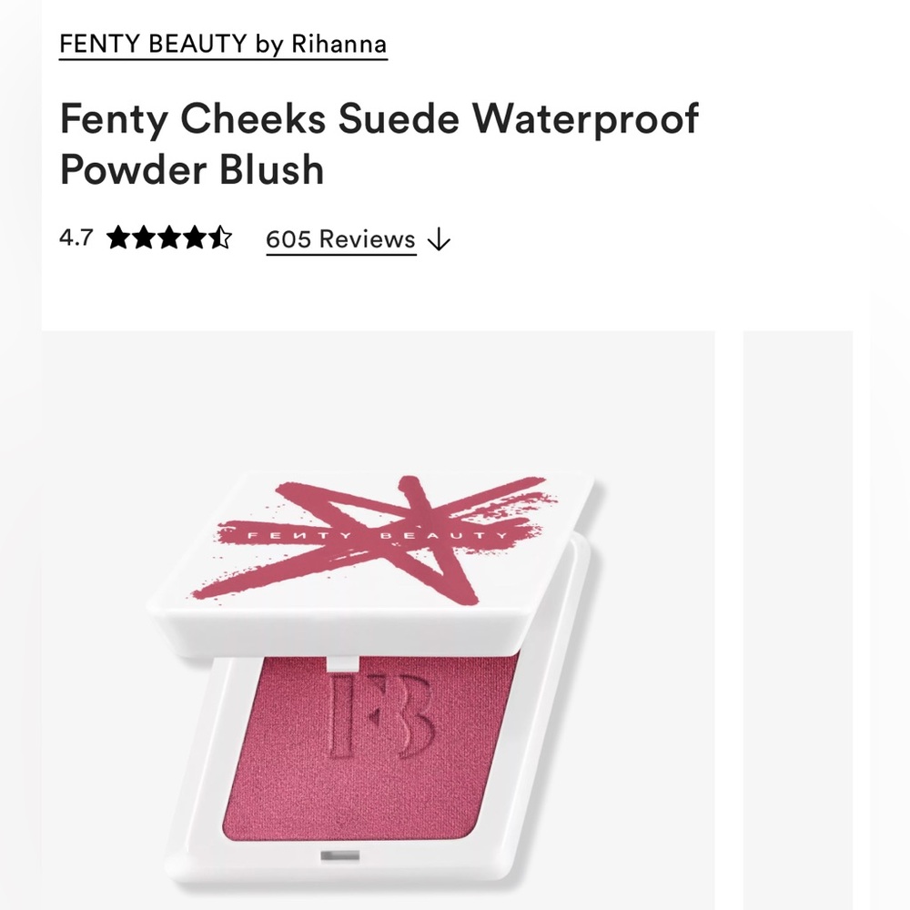 Fenty Beauty Cheeks Suede Waterproof Powder Blush - Summertime Wine